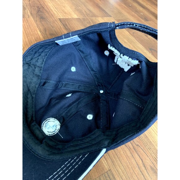 BMW USA Olympics Hat Baseball Cap Adjustable Strap Back Navy Blue Adult EUC - Picture 4 of 6
